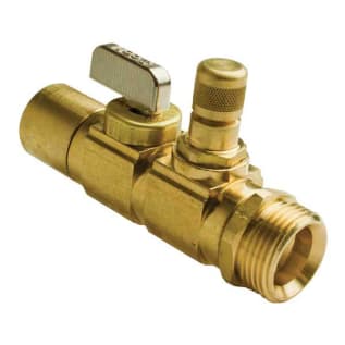 Uponor A5902575 Ball and Balancing Valve, R25 x 3/4 in Nominal, Thread x C Adapter, 250 psi, Brass Body, Import