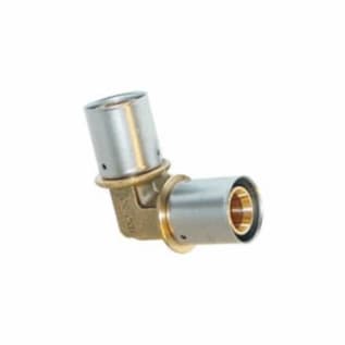 Uponor D4710625 Press Fitting Elbow, 5/8 in, MLC Tube, Brass