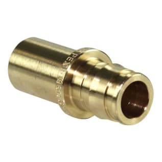 Uponor LF4505075 Adapter, 1/2 x 3/4 in, PEX x C, Brass, Import