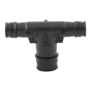 Uponor Q4755575 Reducing Tee, 1/2 x 1/2 x 3/4 in Nominal, ProPEX® End Style, 20% Glass-Reinforced Polymer, Domestic