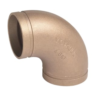 Victaulic® F080610C0C Tube 95 deg Elbow, 8 in, Grooved, Wrot Copper
