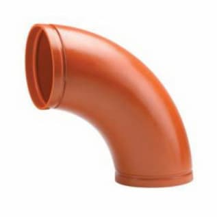 Victaulic® AGS™ W160010P00 W10 Pipe 90 deg Elbow, 16 in, Grooved, Ductile Iron, Orange Enamel