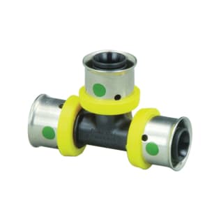 Viega 49755 PureFlow® Model V5618 Tee, 1-1/4 x 1 x 1 in, PEX Press®, Polymer, Domestic