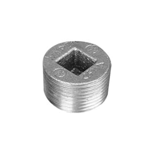 Ward Mfg D.NCTP Countersunk Plug, 1/2 in Nominal, NPS End Style, 150 lb, Cast Iron, Galvanized, Domestic