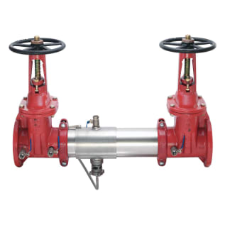 WATTS® 0111586 957 Reduced Pressure Zone Assembly, 4 in Nominal, Resilient Seated Gate Valve, 304 Stainless Steel Body, Domestic