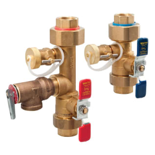 WATTS® 0125110 LFTWH Tankless Water Heater Valve Set, 3/4 in Union x FNPT, Copper Silicon Alloy, Domestic