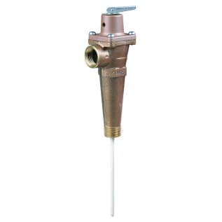 WATTS® 0163803 LLL40 Automatic Reseating Temperature/Pressure Relief Valve, 3/4 in Nominal, MNPT x FNPT End Style, 150 psi Pressure, Bronze Body, Domestic