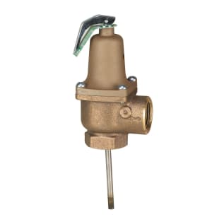 WATTS® 0257564 140 Automatic Reseating Temperature/Pressure Relief Valve, 3/4 in Nominal, FNPT End Style, 150 psi Pressure, Bronze Body, Domestic