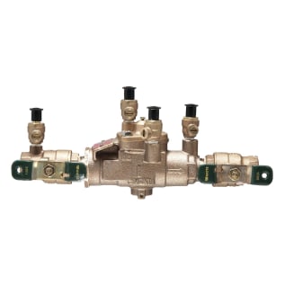 WATTS® 0391003 LF009 Inline Reduced Pressure Zone Assembly, 3/4 in Nominal, NPT End Style, Quarter-Turn Ball Valve, Cast Copper Silicon Alloy Body, Reduced Pressure Zone, 7.5 fps Flow Rate, Domestic