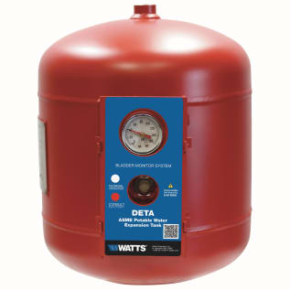 WATTS® 0212027 DETA Pressurized Expansion Tank, 5 gal Tank, 3.3 gal Acceptance, 150 psi Pressure, 12 in Dia x 14 in H