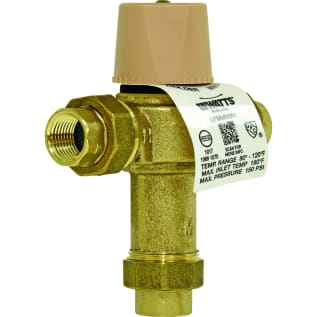 WATTS® 0559122 LFMMV Thermostatic Mixing Valve, 1 in Nominal, Threaded Union End Style, 150 psi Pressure, 0.5 to 20 gpm Flow, Cast Copper Silicon Alloy Body, Domestic