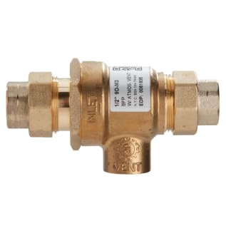 WATTS® 0061935 9D Inline Backflow Preventer, 1/2 in Nominal, Union FNPT x Union Joint End Style, Forged Brass Body, Dual Check, Domestic