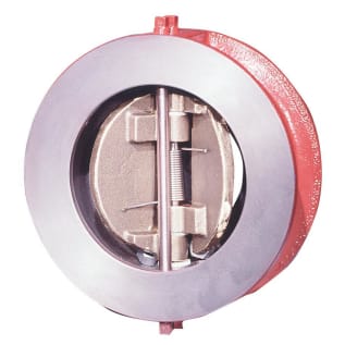 WATTS® 0625503 ICV Silient Dual Disc Wafer Straight Check Valve, 4 in Nominal, 150 lb, Cast Iron Body, PTFE Softgoods, Import