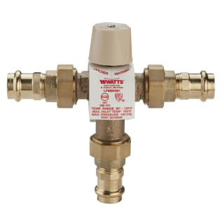 WATTS® 6550791 LFMMV Thermostatic Mixing Valve, 1/2 in Nominal, Threaded Union End Style, 150 psi Pressure, 20 gpm Flow, Copper Silicon Alloy Body, Domestic