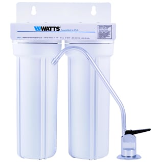 WATTS® 7100101 Under Counter Water Filtration System, 0.5 gpm Flow Rate, 14-1/2 in H, 40 to 100 deg F, Import