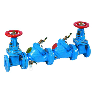 WATTS® 0122785 LF709 Double Check Valve Assembly, 2-1/2 in Nominal, Resilient Seated Gate Valve, Cast Iron Body, Domestic