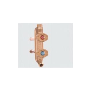 Woodford® V22C-4-PH Model V22 Freezeless Vertical Mount Hot and Cold Wall Faucet, 1/2 or 3/4 in, Combination C, 4 in THK Wall, 125 psi