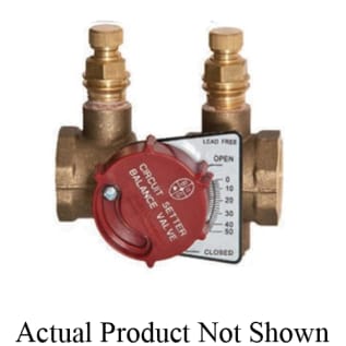 Bell & Gossett 117416LF Balance Valve, 1 in Nominal, NPT End Style, Brass Body