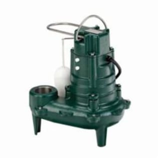 Zoeller® 267-0001 Waste-Mate 260 Submersible Pump, 1/2 hp, 115 VAC, 2 or 3 in NPT Outlet, Cast Iron, 10.4 A, 1 ph