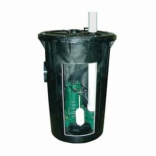 Zoeller® 910-0031 Unassembled Duplex Sewage Package System, 2 in Discharge Pipe, 1/2 hp, 115 VAC, 1 ph