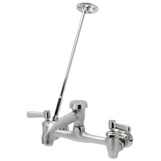 Zurn® AquaSpec® Z843M1-RC Sink Faucet With Pail Hook and Brace, Wall Mount, 2 Handles, 7-1/4 to 8-3/4 in Center, Polished Chrome