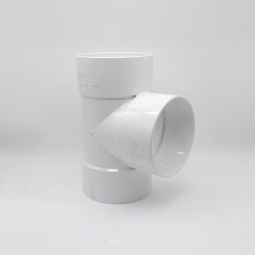 6"X6" PVC SOLV WELD SEWER HXHXH TEE P106 203-0066