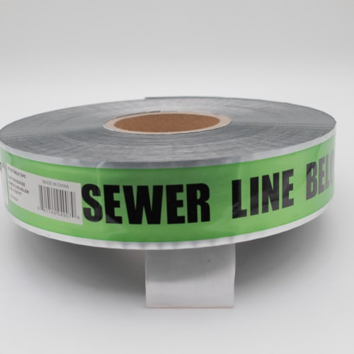Pro Line 103113193 103 Detectable Marking Tape, Green, Diagonal Striped Pattern, 1000 ft L x 2 in W x 5 mm THK