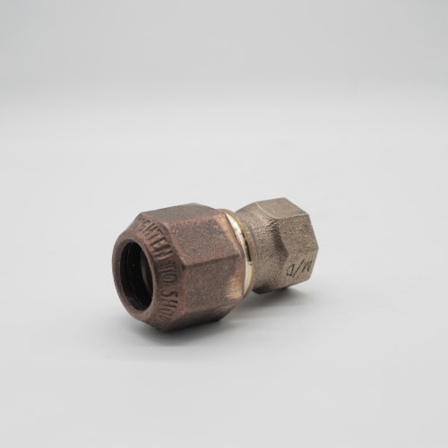 Hersey® H-15451N 3/4 Straight Coupling, 3/4 in Nominal, 110 CTS x FNPT End Style, Brass