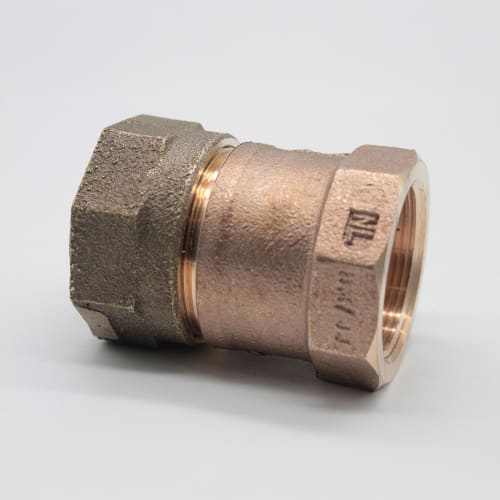 Hersey® H-15451N 1-1/2 Straight Coupling, 1-1/2 in Nominal, 110 CTS x FNPT End Style, Brass