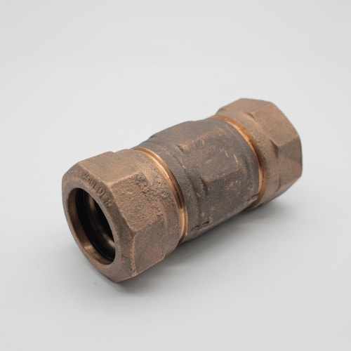 Hersey® H-15403N 1-1/2 3-Part Straight Union, 1-1/2 in Nominal, 110 CTS End Style, Brass