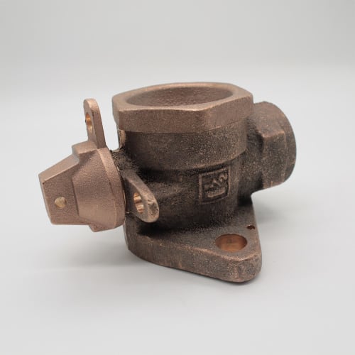 LL B24286N 1-1/2" FIP X FLG L/W ANGLE BALL METER VLV MUELLER LOW LEAD