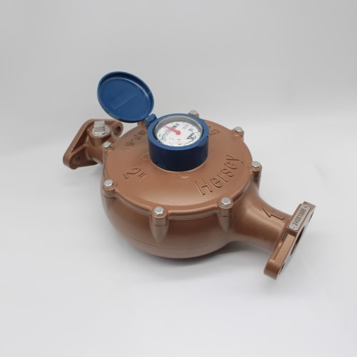 HERSEY 572DI 2" CU FT VISUAL READ WATER METER FLGD NYLON COATED DI BODY W0PN101