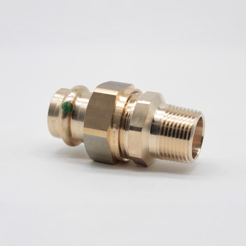 ProPress® 79735 Pipe Union, 3/4 in Nominal, Press x MNPT End Style, Bronze, Import