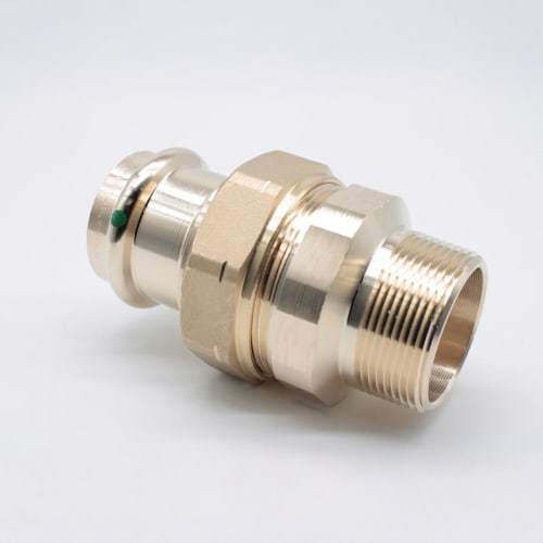 ProPress® 79750 Pipe Union, 1-1/2 in Nominal, Press x MNPT End Style, Bronze, Import