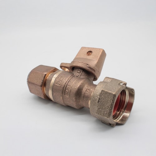 LL B24350RN 3/4" 110CTS X MTR L/W STRAIGHT BALL METER VLV MUELLER LOW LEAD