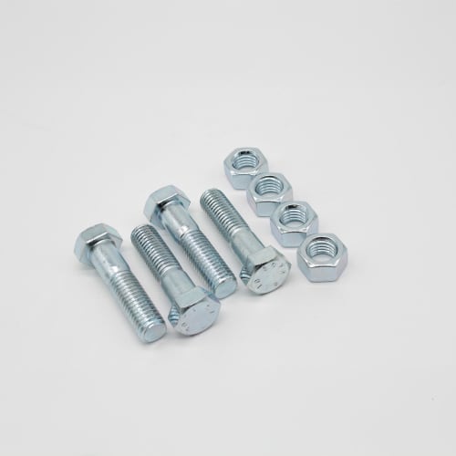 2-1/2" & 3" FLG BOLT & NUT SET -- ZINC CONSISTING OF 4 EA 5/8"X2-1/2" BOLT W/ HEX NUT (BOXED) LESS GASKET