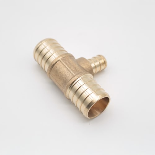 A.Y. McDonald 5423-019 72330 1X1/2 Reducing Tee, 1 x 1/2 in Nominal, PEX End Style, Brass, Import