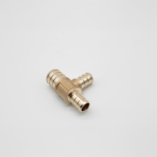 A.Y. McDonald 5423-015 72330 3/4X1/2X1/2 Reducing Tee, 3/4 x 1/2 x 1/2 in Nominal, PEX End Style, Brass, Import