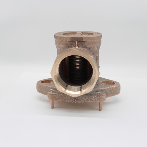 LL H14244N 2" ANGLE METER DUAL CHECK VALVE METER FLG X FIP MUELLER LOW LEAD