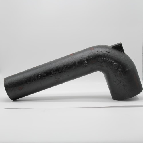 Tyler Pipe 025986 2-254 DWV Closet Reducing Bend, 4 x 3 in Nominal, Plain End Style, Cast Iron