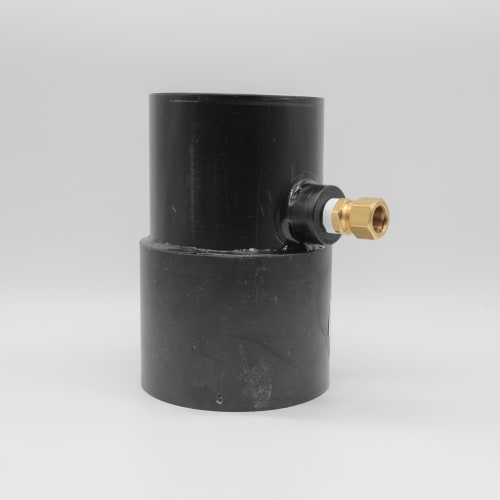 4" ABS TRAP PRIMER WITH 1/2" NPT X 5/8" OD COMP BAP ADAPTER