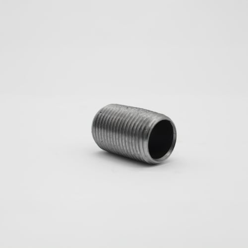 3/8"XCLOSE BLK STEEL NIPPLE