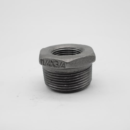 1-1/4"X3/4" BLK MI HEX HD BUSHING