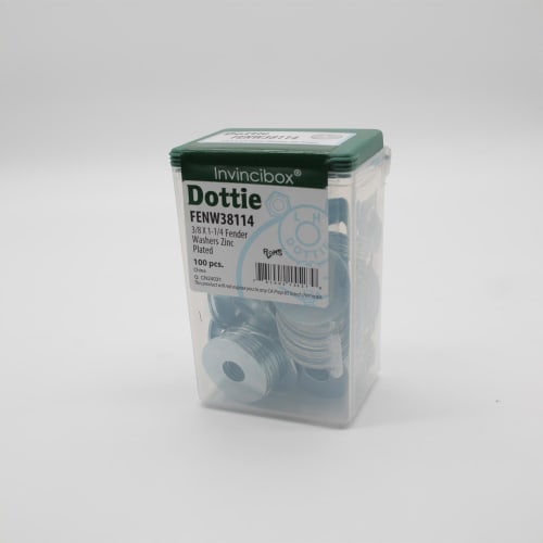 Dottie® FENW38114 Fender Washer, 3/8 in ID x 1-1/4 in OD, Steel