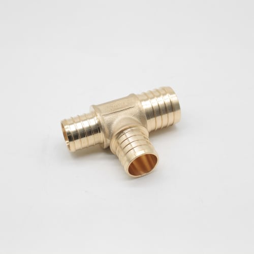 LEGEND 460-221NL Reducing Tee, 1-1/4 x 1 x 1 in Nominal, PEX End Style, DZR Forged Brass, Import