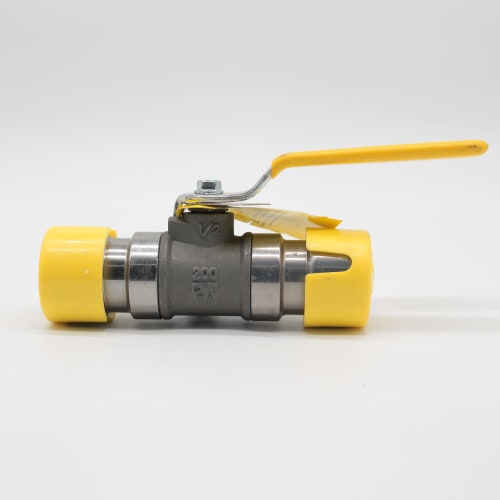 POWERPRESS 1/2" CS FP Gas Ball Valve YELLOW GAS 89FVH4301