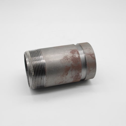 Gruvlok® 0390033116 FIG 7081 Pipe Adapter Nipple, 2 in x 4 in L, MNPT x Groove, Carbon Steel, Rust Inhibiting Painted, SCH 40/STD, Domestic