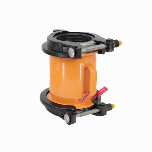 ROMAC MACRO-HP-5.60 4" WIDE RANGE TWO-BOLT CPLG, SSFE EPOXY L&C, EPDM, 304SS B&N, 8" LONG, W/ 1EA 4.95-5.60 A/C GASKET INCLUDED RANGE 4.40-5.05