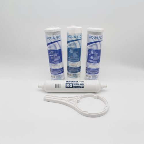 NOVO 60010689 5-STAGE RO REPLACEMENT CARTRIDGE PACK, 1 SEDIMENT, 2 CARBON CARTRIDGES, 1 INLINE CARBON