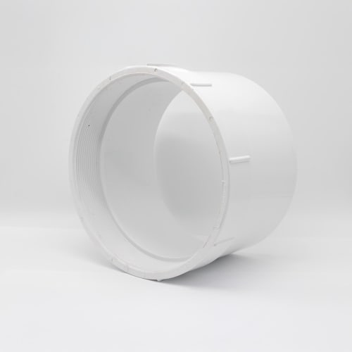 8" PVC SOLV WELD SEWER FIPT X HUB CLEANOUT ADAPTER P1408 227-0008